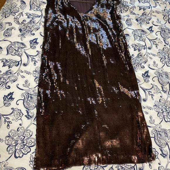 NWT Maeve by Anthropologie - Sequin Shift Midi Dress - Picture 4 of 11